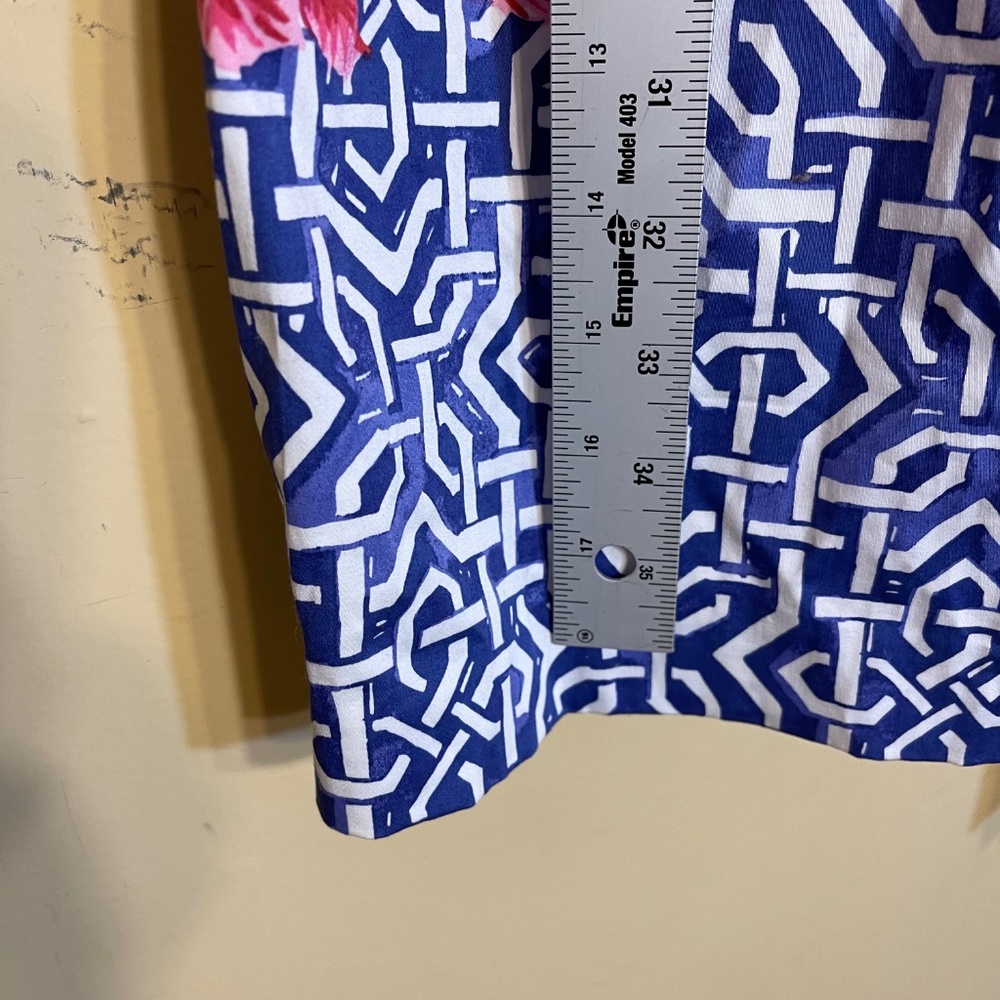 Talbots Blue and White Floral Dress - Picture 9 of 11